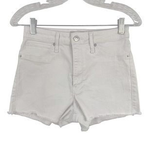 Abercrombie and‎ Fitch Womens White Cut Off Shorts Size 2